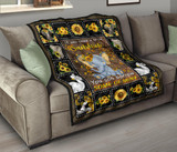 Sunshine sunflower elephant quilt for bedding