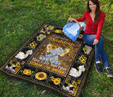 Sunshine sunflower elephant quilt for bedding