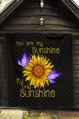 You are my sunshine sunflower quilt for bedding