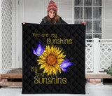 You are my sunshine sunflower quilt for bedding