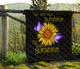 You are my sunshine sunflower quilt for bedding