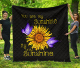 You are my sunshine sunflower quilt for bedding
