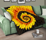 Twisted Tornado Sunflower Premium Quilt