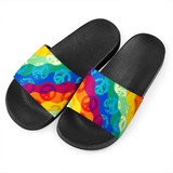Peace Sign Tie Dye Slide Sandals