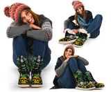 Pineapple Cannabis Skull Skeleton Polar Boot
