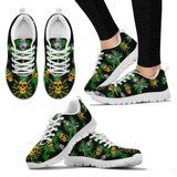 Pineapple Cannabis Skull Skeleton Sneaker Black
