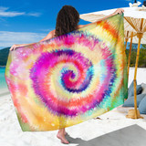 Colorful Tie Dye Bikini Cover Travel Swim Sarong for women