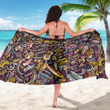 Hippie Pattern Bikini Cover Travel Swim Sarong for women
