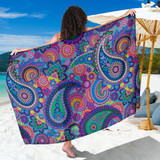 Floral Hippie Pattern Bikini Cover Travel Swim Sarong for women