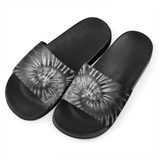 B&W Tie Dye Slide Sandals