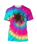 Sunflower Tie-Dye 3D Full Print Tshirt