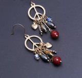 Vintage Golden Peace Earrings