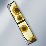 Sunflower Pattern Yellow Background Car Auto Sun Shades
