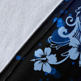 Amazing Dolphin Flower Premium Blanket