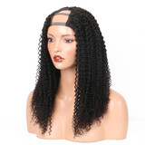 U Part Wig Human Hair Wig Kinky Curly Glueless Human Hair Wigs Brazilian Virgin Hair For Black Women