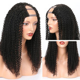 U Part Wig Human Hair Wig Kinky Curly Glueless Human Hair Wigs Brazilian Virgin Hair For Black Women