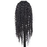 U Part Wig Human Hair Wig Deep Wave Glueless Human Hair Wigs Natural Black