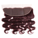 lumiere color 99j body wave 3 Bundles With 13x4 Lace Frontal Pre Colored Ear To Ear