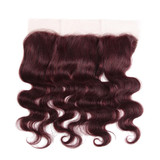 lumiere color 99j body wave 3 Bundles With 13x4 Lace Frontal Pre Colored Ear To Ear
