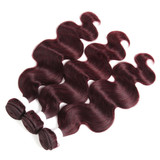lumiere color 99j body wave 3 Bundles With 13x4 Lace Frontal Pre Colored Ear To Ear