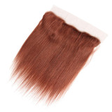 lumiere color #33 straight hair 3 Bundles With 13x4 Lace Frontal Pre Colored Ear To Ear