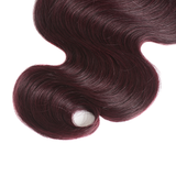 lumiere 1B/99J Ombre Body Wave 4 Bundles With 13x4 Lace Frontal Pre Colored Ear To Ear