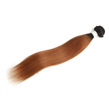 lumiere 1B/30 Ombre Straight Hair 3 Bundles With 13x4 Lace Frontal Pre Colored Ear To Ear