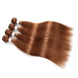lumiere Color #30 straight hair 4 Bundles With 13x4 Lace Frontal Pre Colored Ear To Ear