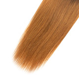 lumiere 1B/30 Ombre Straight Hair 4 Bundles With 4x4 Lace Closure Pre Colored human hair