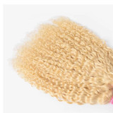 lumiere 613 Blonde Water Wave  1 piece human hair with transparent lace