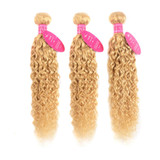 lumiere 613 Blonde Water Wave 3 Bundles human hair