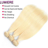 lumiere 613 Blonde Color 3 Bundles Straight Virgin Human Hair