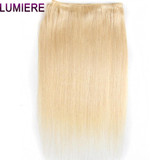 lumiere 1 Piece Blonde Color 613 Straight Virgin Human Hair Extension