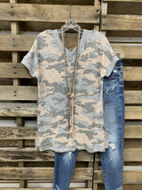 2020 Hot Sale Green V Neck Cotton Casual Shirts & Tops