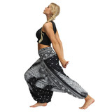 Casual Harem Boho Loose Hippy High Waist Jumpsuit Pants