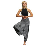 Casual Harem Boho Loose Hippy High Waist Jumpsuit Pants
