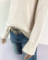 Women Turtleneck Long Sleeve Chunky Knitted Sweaters Pullover Jumper Tops