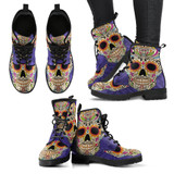 Sugar Skull Boots Women's Leather Boots Sugar Skull Boots Women's Leather Boots
