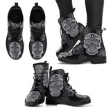 Sugar Skull Boots Women's Leather Boots Sugar Skull Boots Women's Leather Boots
