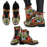 Sugar Skull Boots Women's Leather Boots Sugar Skull Boots Women's Leather Boots