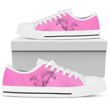 Horse Shoes Pink Shoes Women's Low Top Shoe