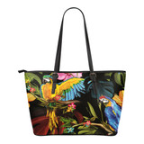 Parrot  Tote Bag Small Leather Tote