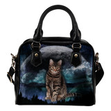 Cat Handbag Cat Planet Shoulder Handbag