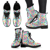 Funny Cat Boots Women's Leather Boots