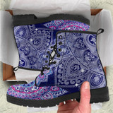 Lotus Bohemian Boots Mandala Hippie Women's Leather Boots