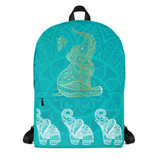 Elephant Mandala Bohemia Backpack Laptop Bag Travel Daypack Schoolbag Bookbag