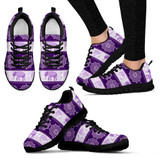 Flower Elephant Mandala Purple Women's Sneakers for Womens Girls