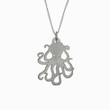 Octopus Necklace Necklace 925 Sterling Silver Pendant.