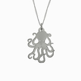 Octopus Necklace Necklace 925 Sterling Silver Pendant.