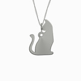 Cat Necklace 925 Sterling Silver Pendant